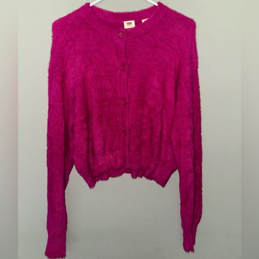 Pink Button Up Long Sleeve Top